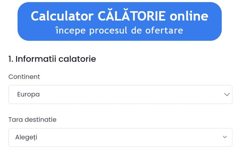 calatorie introducere date