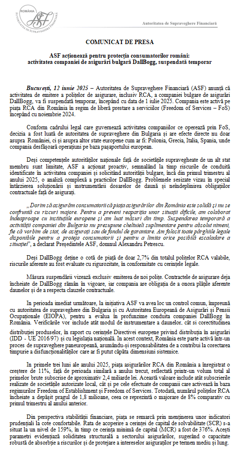 comunicat de presa asf suspendare temporara dallbogg